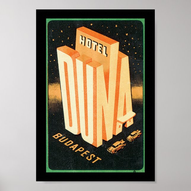 Hotel Duna Budapest Poster (Front)