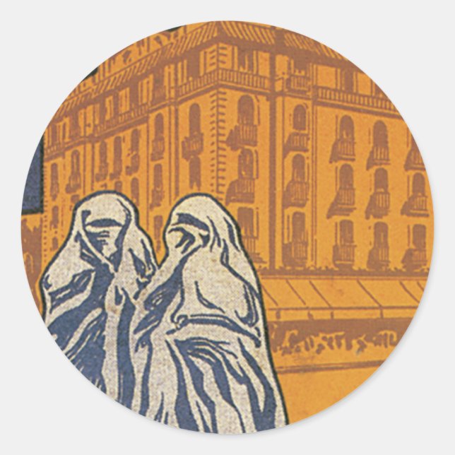 Hotel Excelsior Casablanca Classic Round Sticker (Front)