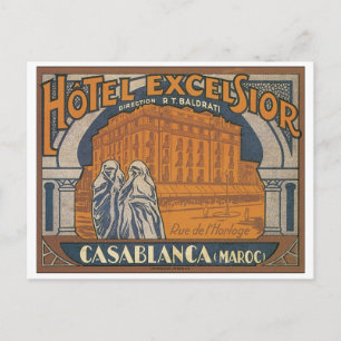Hotel Excelsior Casablanca Postcard