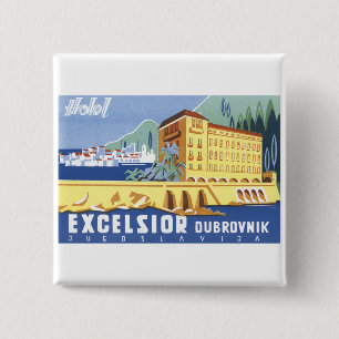 Hotel Excelsior Dubrovnik 15 Cm Square Badge