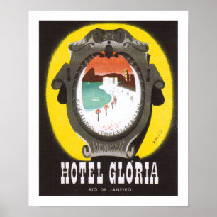 Hotel Gloria Rio de Janeiro (white) Poster