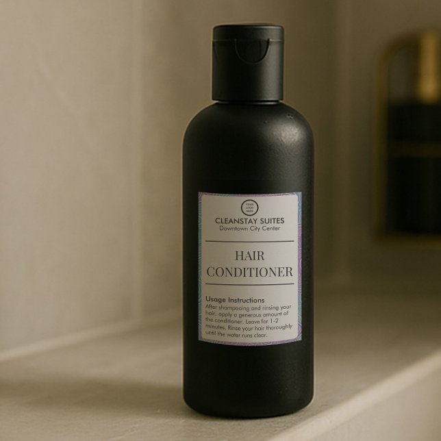 Hotel Guest Amenities Hair Conditioner Label (Creator Uploaded)