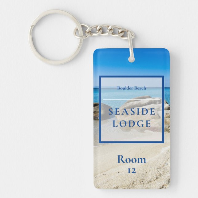 Hotel Guest house vacation photo room Key Ring (Front)