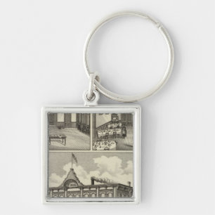Hotel Hicks, Stockton, Kansas Key Ring