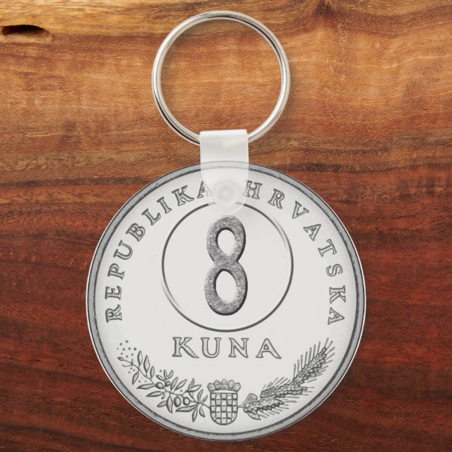 Hotel key with kuna as room number ring (Front)