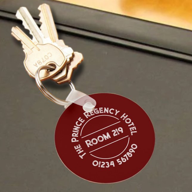 Hotel Keychain with Room Number (Creator Uploaded)