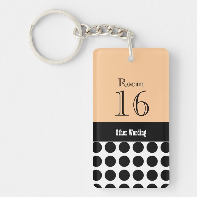 Hotel lodge resort room key ring (Front)