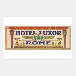 Hotel Luxor (Rome) Rectangular Sticker