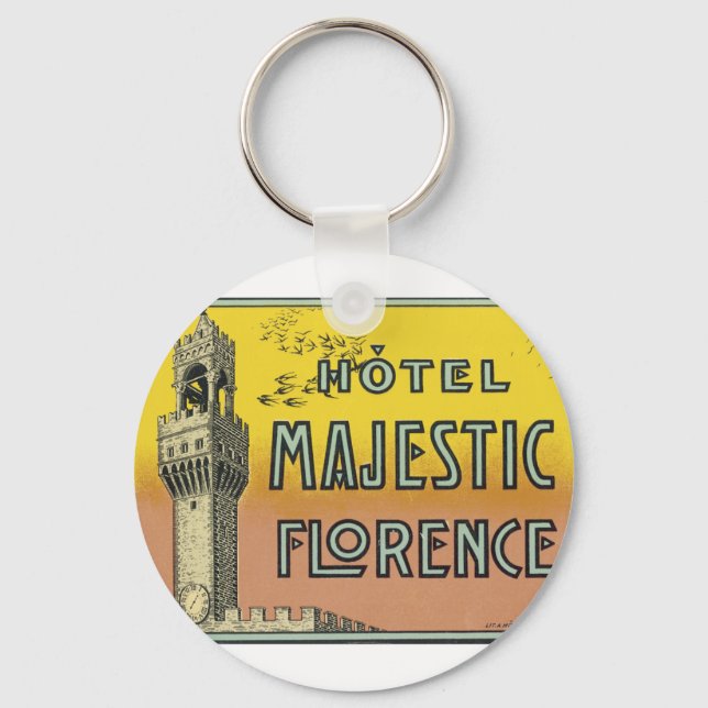 Hotel Majestic Florence Key Ring (Front)