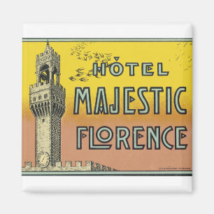 Hotel Majestic Florence Magnet