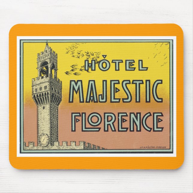 Hotel Majestic Florence Mouse Pad (Front)