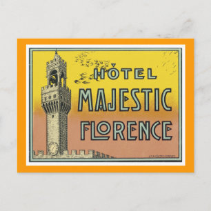 Hotel Majestic Florence Postcard