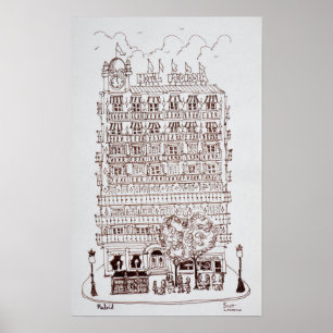 Hotel Mediodia, Madrid, Spain Poster