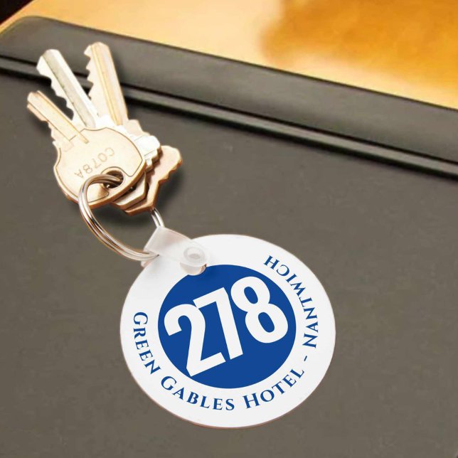 Hotel Name Plus Room Number on a Keychain (Creator Uploaded)