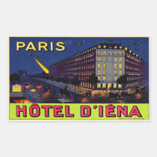 Hotel of Iéna (Paris) Rectangular Sticker