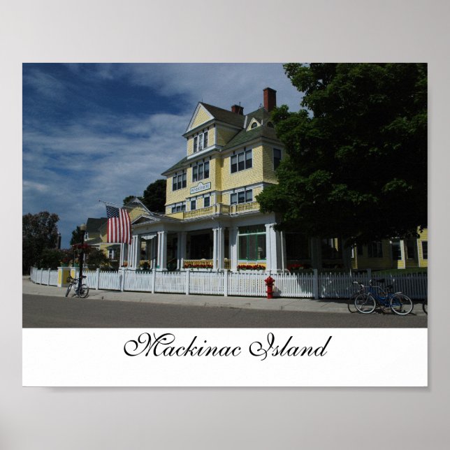 Hotel on Mackinac Island print (Front)