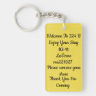 Hotel or a BNB Key tag for your guest