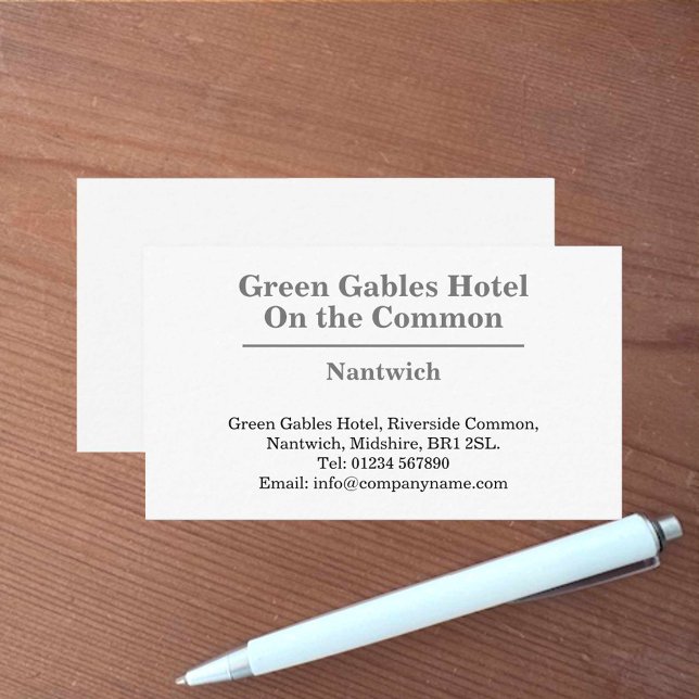 Hotel or Accommodation Business Card (Creator Uploaded)