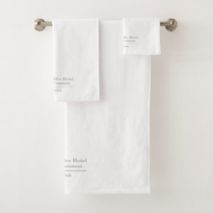 Hotel or Accommodation Name Bath Towel Set