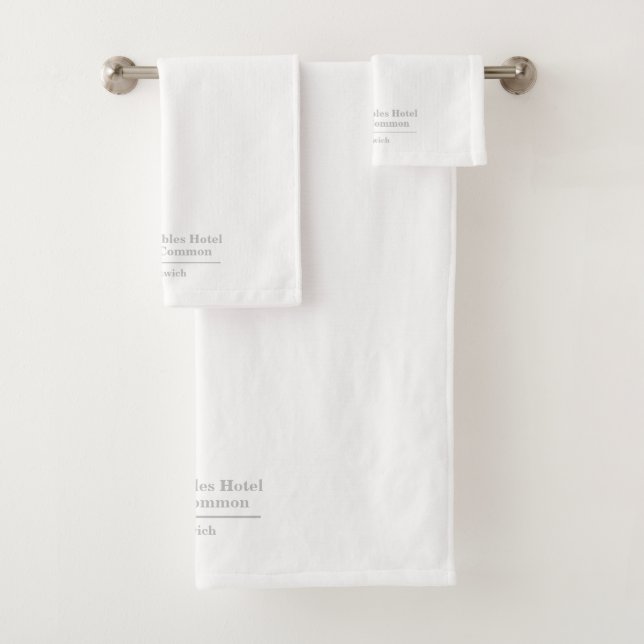 Hotel or Accommodation Name Bath Towel Set (Insitu)