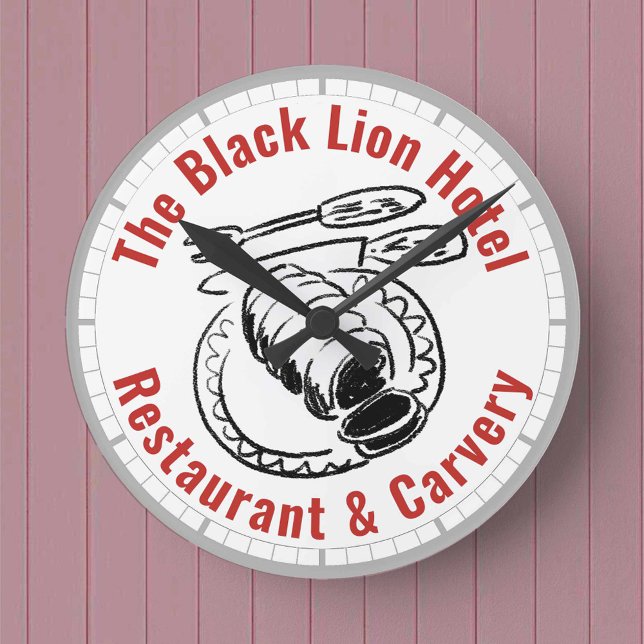 Hotel or Pub Restaurant Dining Room or Carvery Round Clock (Creator Uploaded)