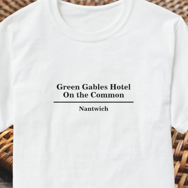 Hotel or Restaurant Name T-Shirt (Creator Uploaded)