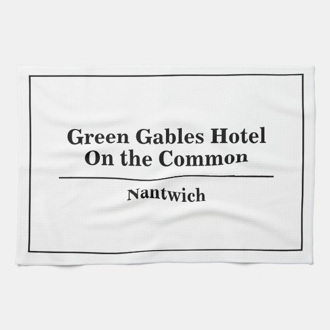 Hotel or Restaurant Name Tea Towel (Horizontal)