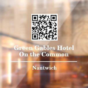 Hotel or Restaurant Name with QR Code