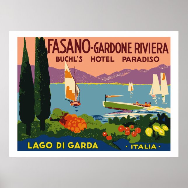 Hotel Paradiso (Lago di Garda - Italia) Poster (Front)