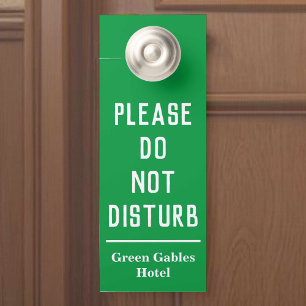 Hotel Please Do Not Disturb Door Hanger