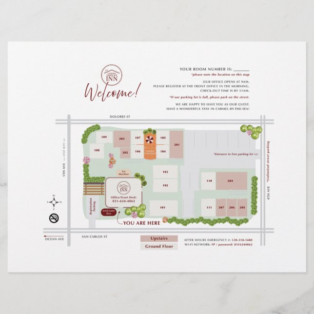 Hotel Property Map / Custom Design Flyer (Front)