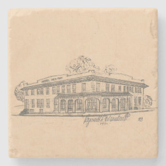 Hotel Red Bay Marble Stone Coaster