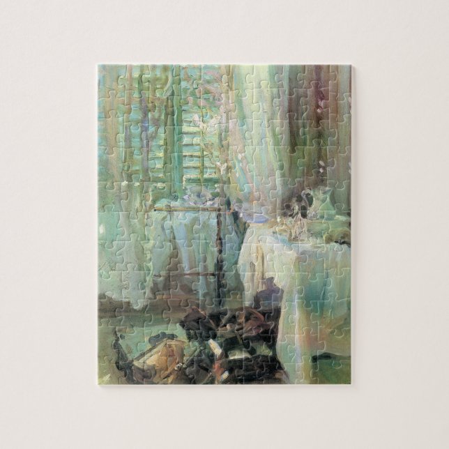 Hotel Room by John Singer Sargent Jigsaw Puzzle (Vertical)