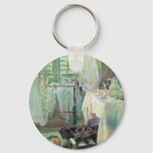 Hotel Room by John Singer Sargent Key Ring