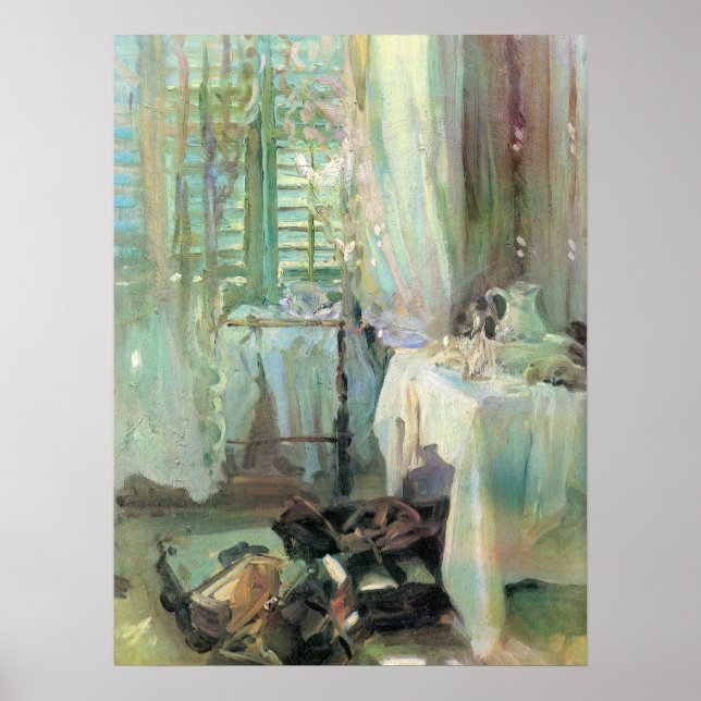 Hotel Room by John Singer Sargent Poster (Front)