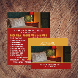 Hotel Room, Hotel Accommodation Advertising Flyer