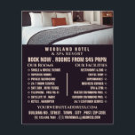Hotel Room, Hotel Accommodation Advertising Flyer<br><div class="desc">Hotel Room,  Hotel Accommodation Advertising Flyers By The Business Card Store.</div>