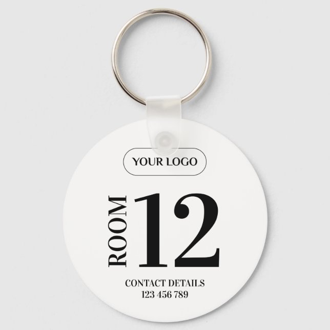 Hotel Room Number Keychain (Front)