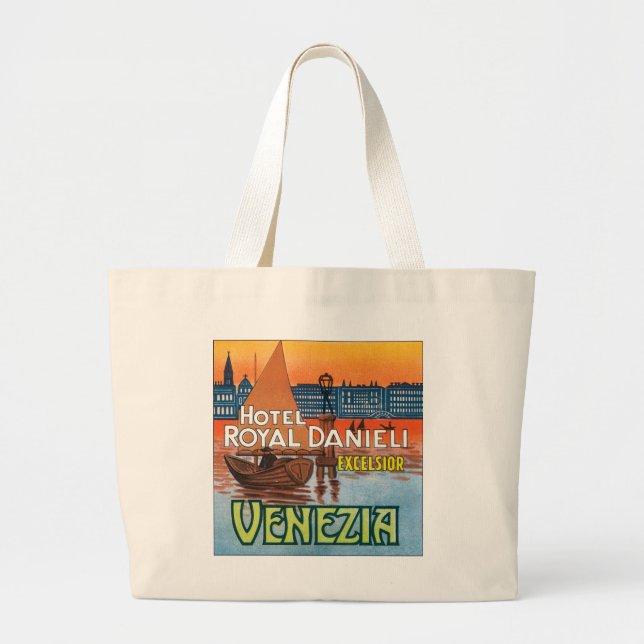 Hotel Royal Danieli Venezia Large Tote Bag (Front)