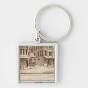 Hotel, vineyard, Tulare Key Ring