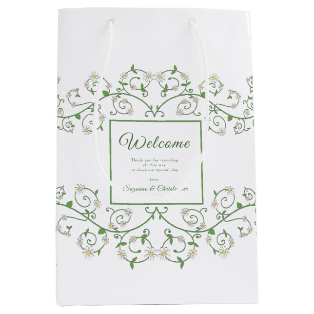 Hotel Welcome Bag Floral Vine Heart (Front)