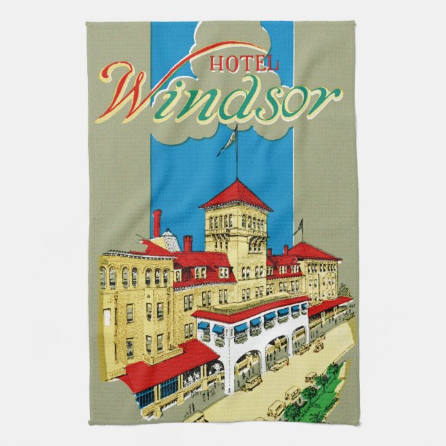 Hotel Windsor Jacksonville Tea Towel (Vertical)