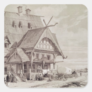 Hotels and Guest Houses Square Sticker