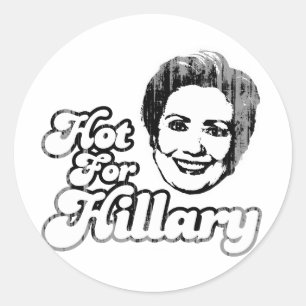 hothillfor1 Faded.png Classic Round Sticker