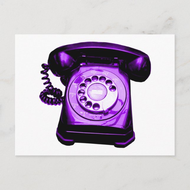 Hotline in Purple Postcard (Front)