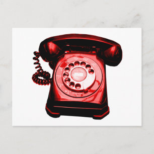 Hotline in Red Postcard