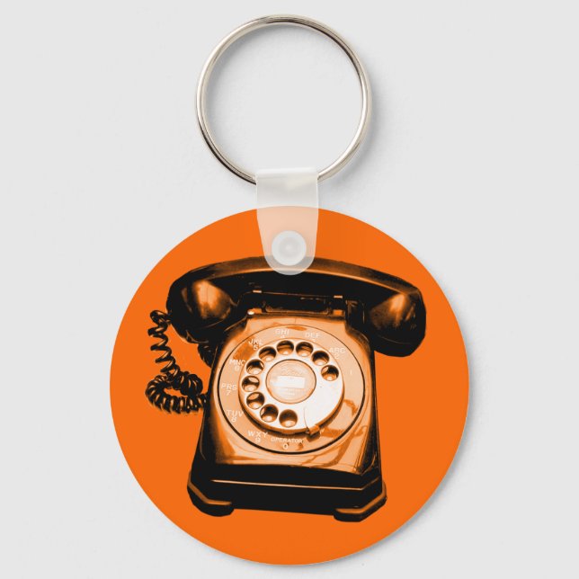 Hotline Orange Key Ring (Front)