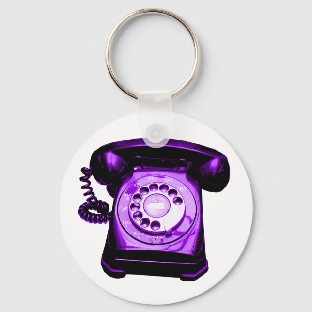Hotline Purple Key Ring (Front)