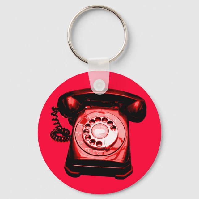 Hotline Red Key Ring (Front)
