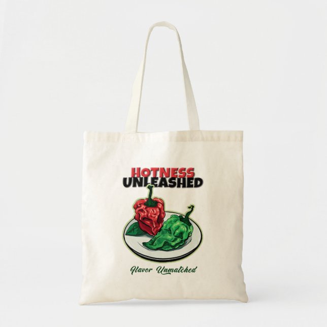 Hotness Unleashed Naga King Chilli Pepper Tote Bag (Front)